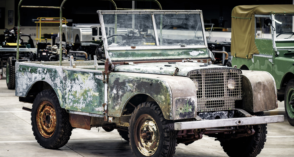 Descubierto recientemente, el Land Rover perdido representaba la unidad más importante de la historia de la marca británica que aún no había sido restaurada. Foto: Land Rover