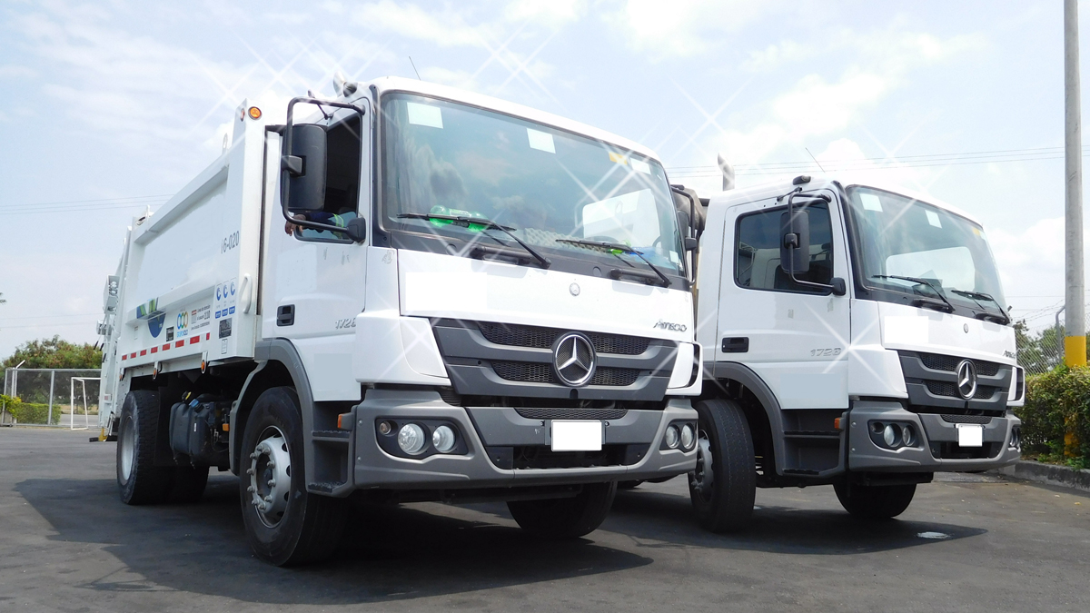 Estos vehículos son transitorios, mientras se continúa el proceso definitivo de adquisición de camiones nuevos. Foto: Mercedes-Benz Camiones