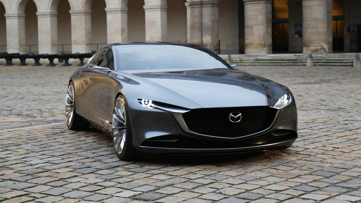 El Mazda Vision Coupé se exhibirá en el Hôtel National des Invalides de París hasta el 4 de febrero. Foto: Mazda