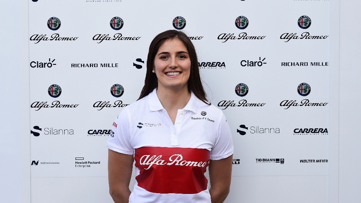 Para la temporada 2018 Tatiana correrá la GP3 Series con el equipo suizo Jenzer Motorsport, además de su rol como Piloto de Pruebas del equipo Alfa Romeo Sauber F1. Foto: Prensa Tatiana Calderón