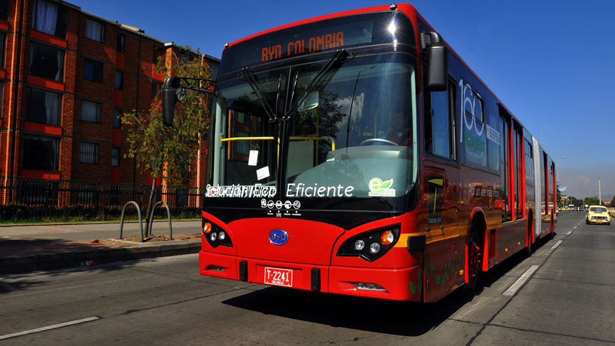 El bus ha ofrecido servicios corrientes como rutas expresas en TransMilenio desde julio de 2017. Foto: BYD