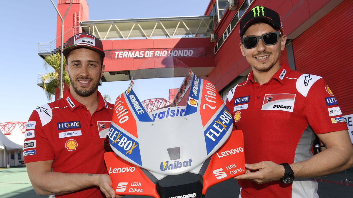 Lenovo firmó un acuerdo de patrocinio por varios años con el equipo Ducati compitiendo en el Campeonato Mundial de MotoGP. Foto: Lenovo