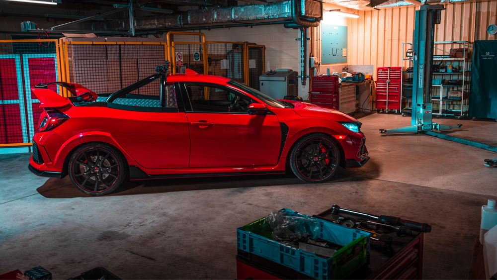 Usando el mismo tren motriz, suspensión y caja de cambios como el auto estándar, se estima que el Proyecto P acelere de 0 a 100 km/h en menos de seis segundos. Foto: Honda UK