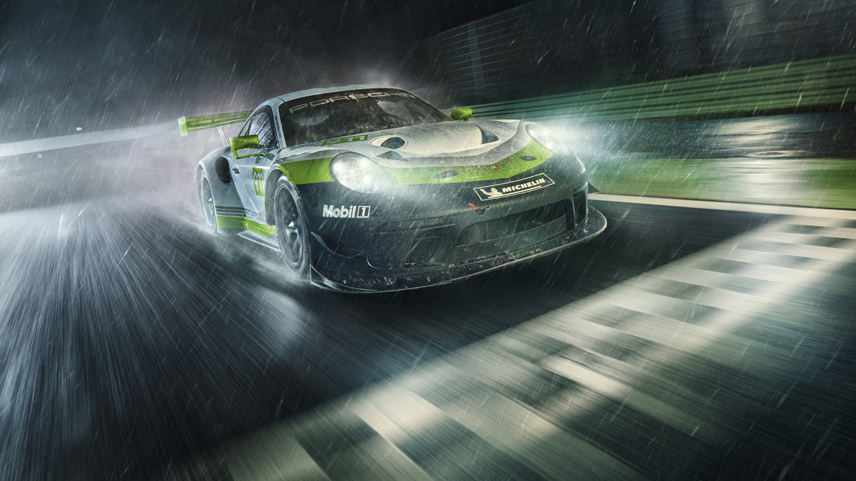 Durante el desarrollo de este 911 de competición con 550 caballos de potencia, la marca aseguró que puso "atención especial" a la eficiencia aerodinámica. Foto: Porsche