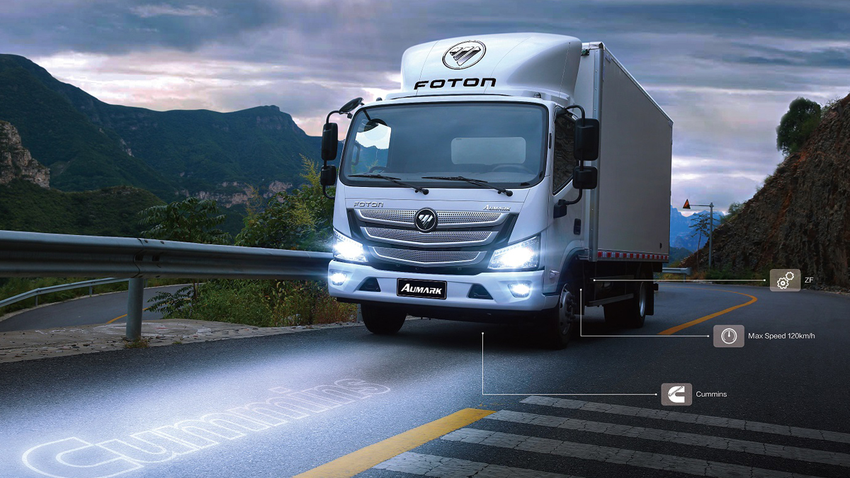 Foton, la marca de camiones de origen chino, presentó en la anterior versión del Salón Internacional del Automóvil de Bogotá los nuevos diseños. Foto: Foton