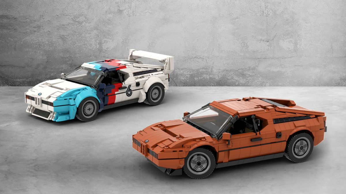 Un fan de los autos recrea el M1 y el deportivo i8 usando los famosos bloques de construcción.