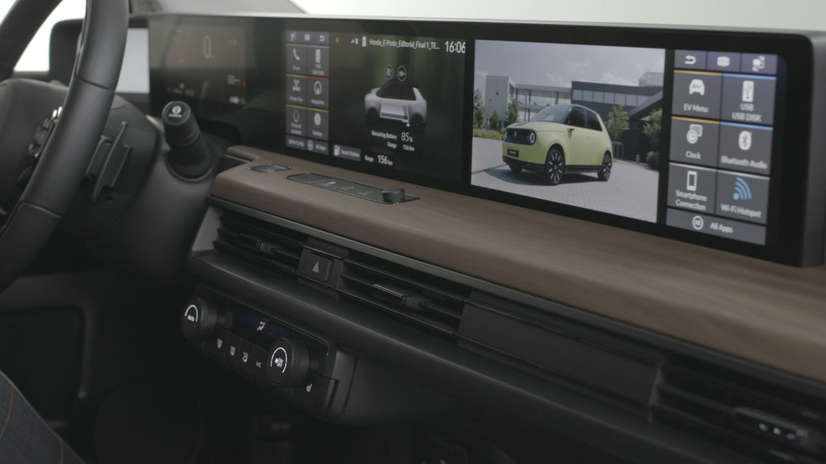 El habitáculo del nuevo Honda E brindará conectividad y gran tecnología.