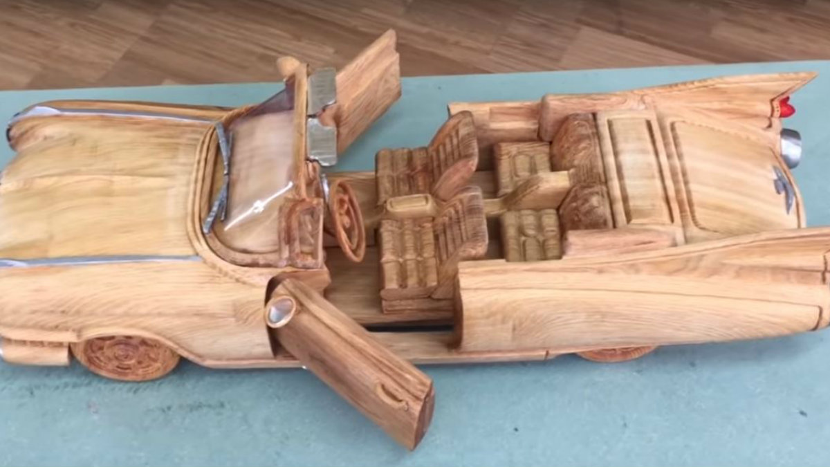 El canal de YouTube de ‘Woodworking Art’ aceptó la titánica tarea de recrear este modelo.