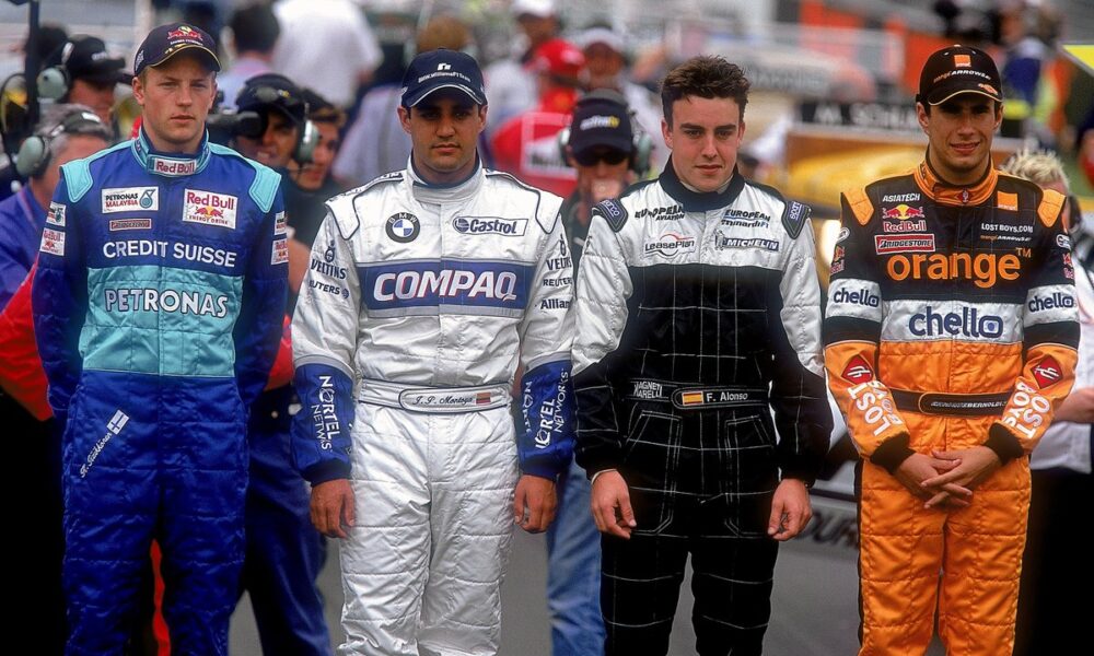 Juan Pablo Montoya en su debut en la Fórmula 1, en 2001. Foto: X @F1