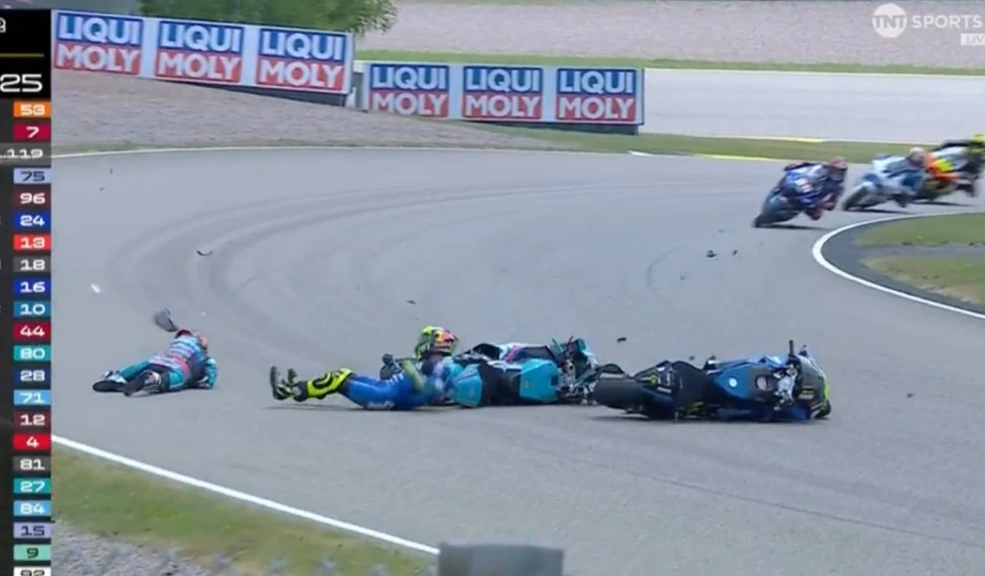 David Alonso sufrió fuerte accidente en el GP de Alemania: así se encuentra