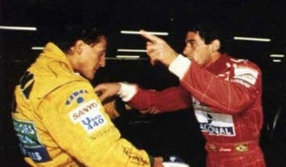 Fórmula 1: así fue el enfrentamiento entre Senna y un joven Michael Schumacher