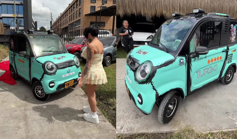 El 'Saya Movil' de Yina Calderón: características del eléctrico de DBZ que rueda con la 'Saya-Yina'