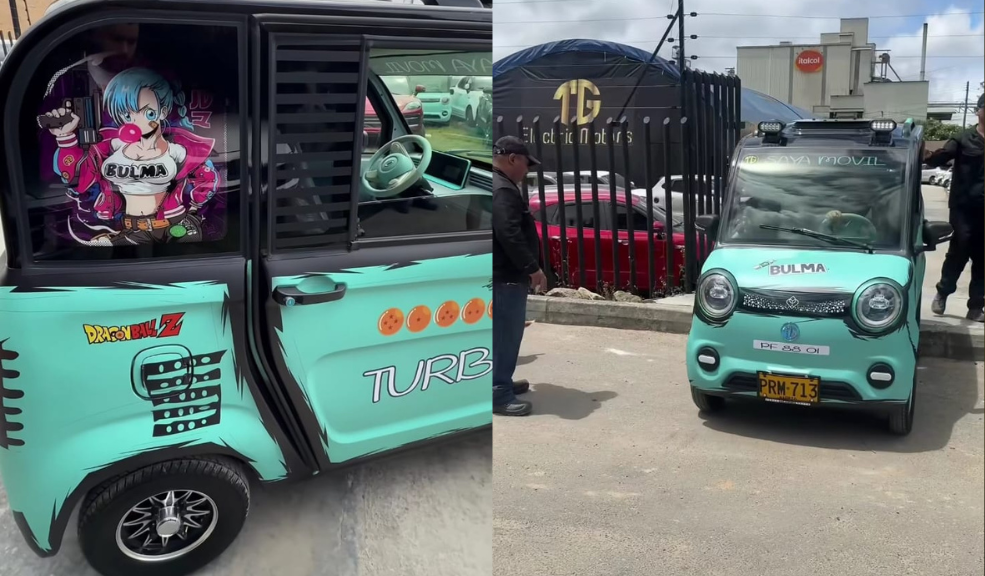 El 'Saya Movil' de Yina Calderón: características del eléctrico de DBZ que rueda con la 'Saya-Yina'