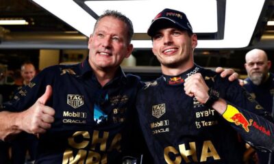 Max Verstappen enseñó a Jos Verstappen una lección de manejo en Fórmula 1