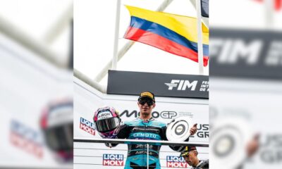 David Alonso sigue haciendo historia: de nuevo podio en Moto2