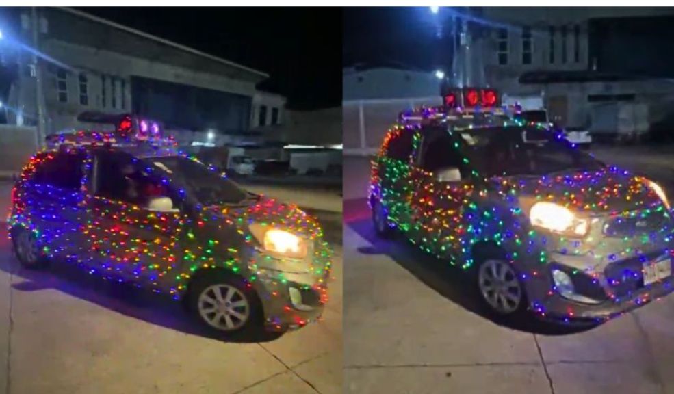 Arreglar los carros para Navidad las luces y pesebres, podrían dar multas