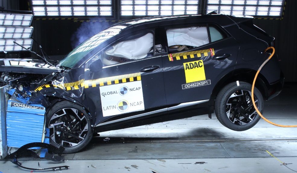 Kia sportage logró las 5 estrellas de LatinNCAP