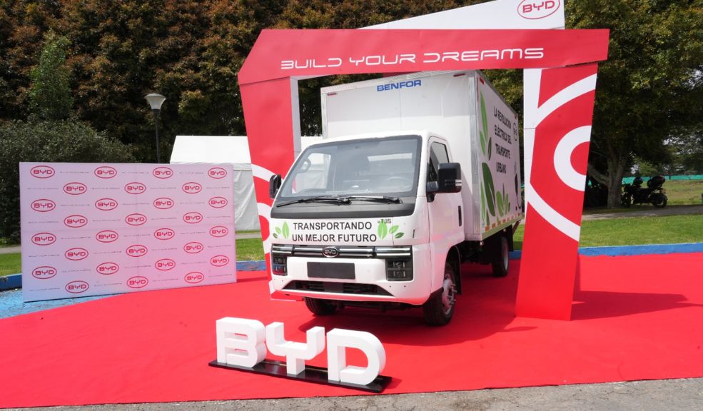 BYD lanza el T35 en Colombia un camión eléctrico para la logística urbana