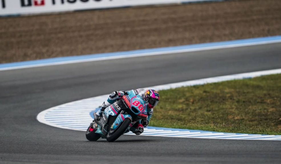 David Alonso en Moto2: hizo gran adelantamiento en el GP de España