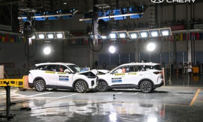 Chery Tiggo 9 CSH fue puesto a prueba en una colisión así le fue