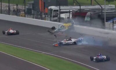 Grave accidente en la Indycar O'Ward, Rossi, y Grosjean entre los involucrados (1)