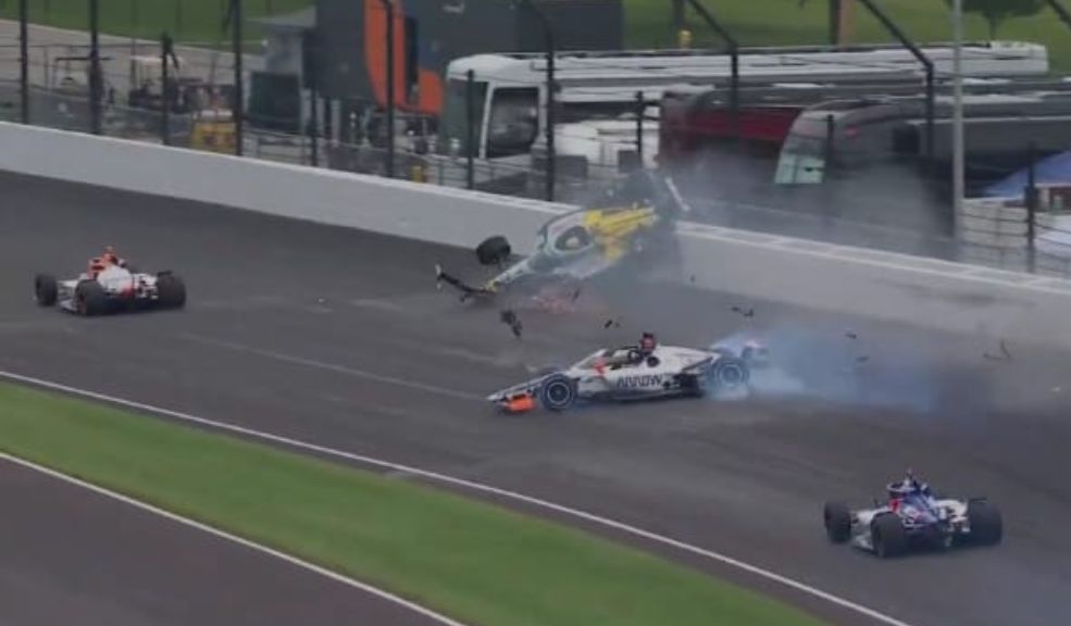 Grave accidente en la Indycar O'Ward, Rossi, y Grosjean entre los involucrados (1)