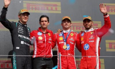 Leclerc P1 en Silverstone: George Russell y Hamilton P2 y P3